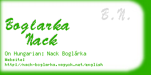 boglarka nack business card